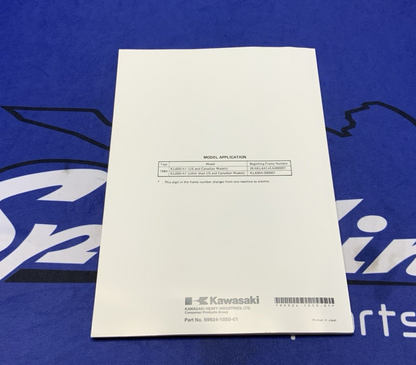 Kawasaki KLR600 Service Manual 1984 OEM 99924-1050-01