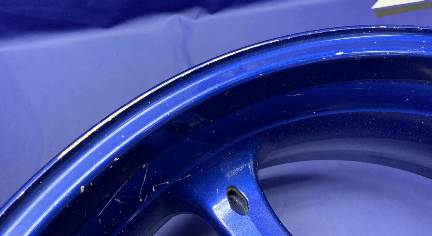 Suzuki Rear Wheel W/ Brake Rotor (Blue) GSXR 600/750 2006-07 OEM 64111-01H00-YLY