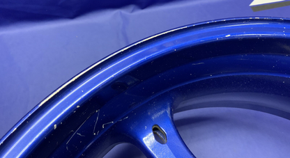 Suzuki Rear Wheel W/ Brake Rotor (Blue) GSXR 600/750 2006-07 OEM 64111-01H00-YLY