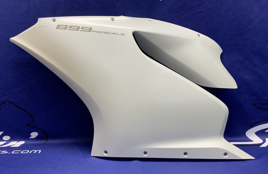 Ducati Upper Left Fairing (White) Panigale 899 2014, 2015 OEM 48015521AW