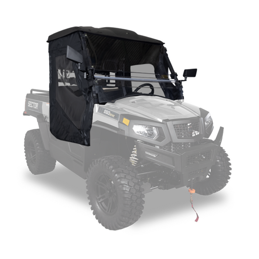 HiSun Black Soft Door/Rear Window Enclosure Sector 550 CE750SECTORBZA