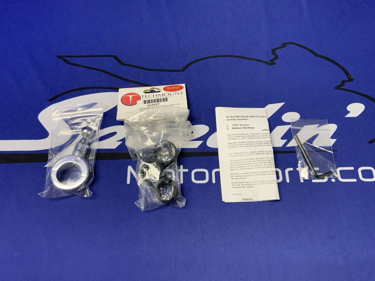Techmount TechGripper Handlebar Mount Kit (Chrome) 32MM-22MM 424457