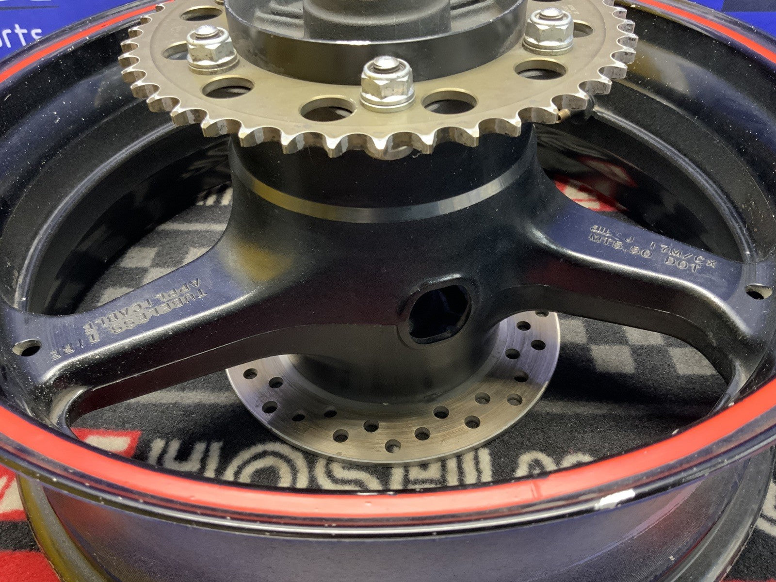 Honda Rear Wheel W/ Cush Drive/Rotor CBR600RR 2007-2013 OEM 42650-MFJ-305ZA