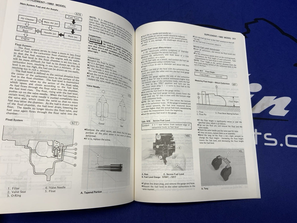 Kawasaki KZ750 Service Manual 1980-1985 OEM 99924-1021-06