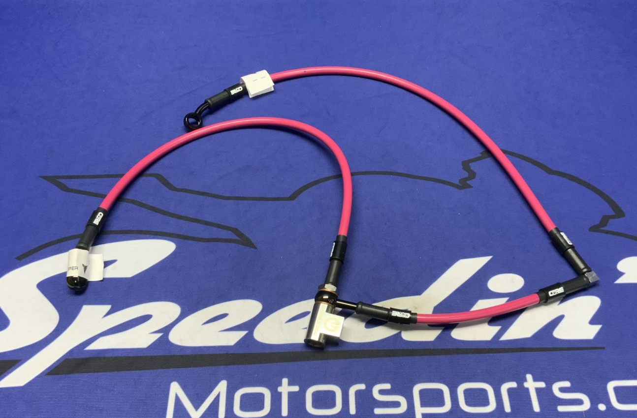 Core Moto Front & Rear Brake Lines W/ Pressure Fitting YZF-R6 2017-26 CTFR-2047