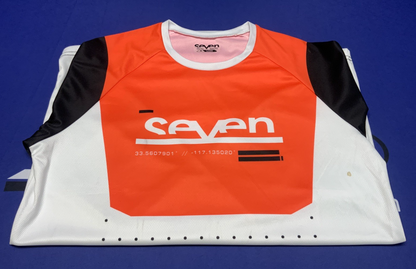Seven Vox Aperture Jersey White/ Orange (Medium) 2250081-180-M