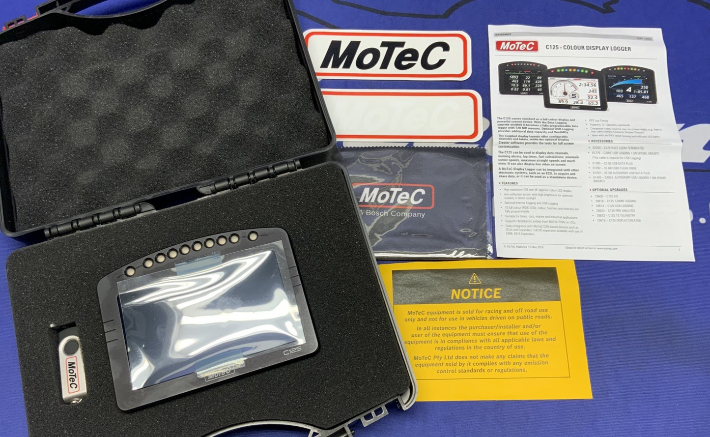 Motec C125 Colour Display Dash LOGGER 7470B001A00