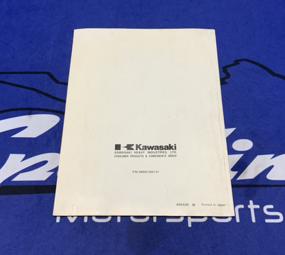 Kawasaki GE4000/4500AS Owners Manual 1989-1993 OEM 99920-2081-01