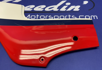 Kawasaki Left Side Cover (Red, White & Blue) Ninja 600 85-86 OEM 36002-5195-P9