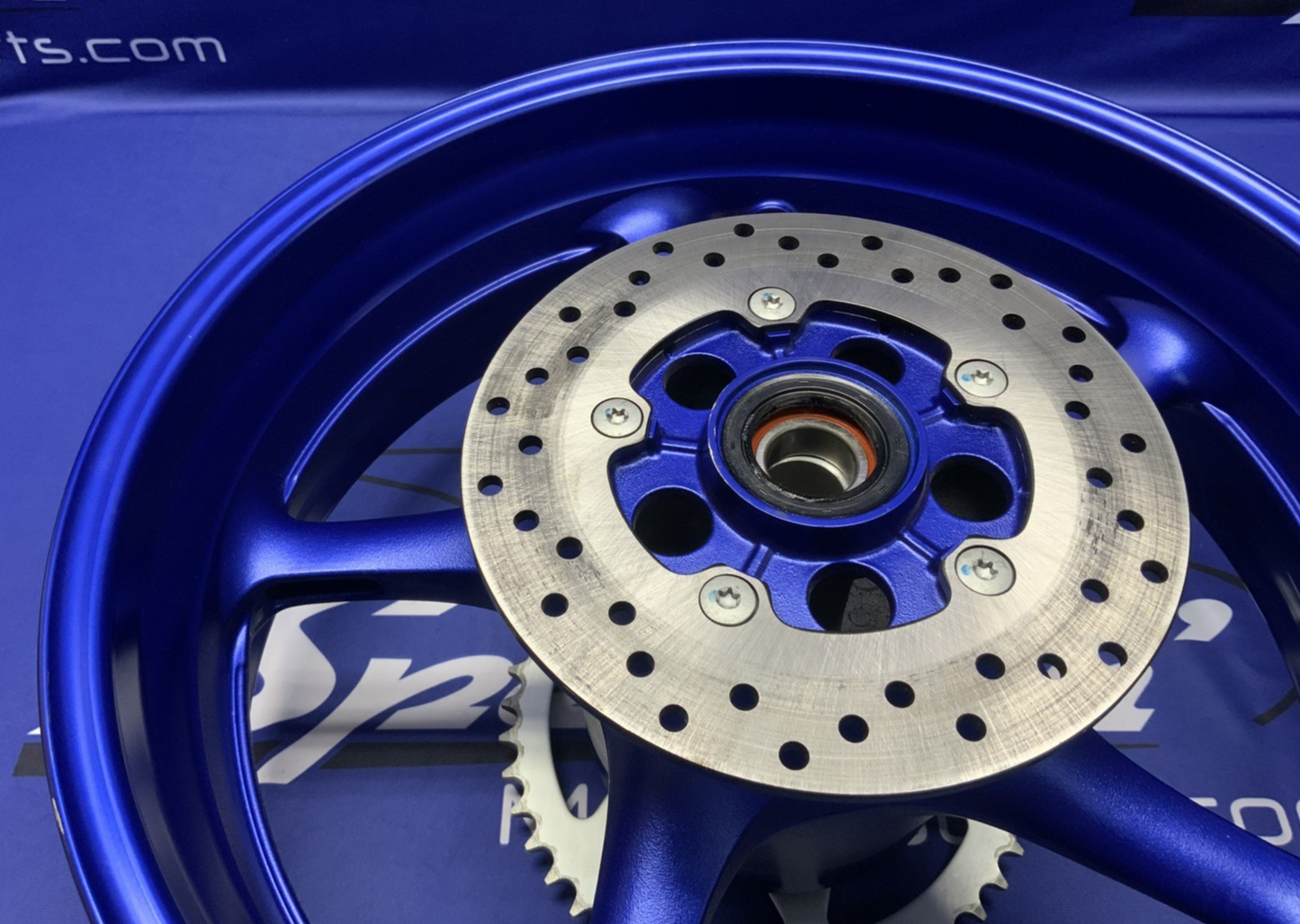 Yamaha Rear Wheel Assembly (Blue) YZF-R6 2008-2016 OEM 5SL-25338-00-P3