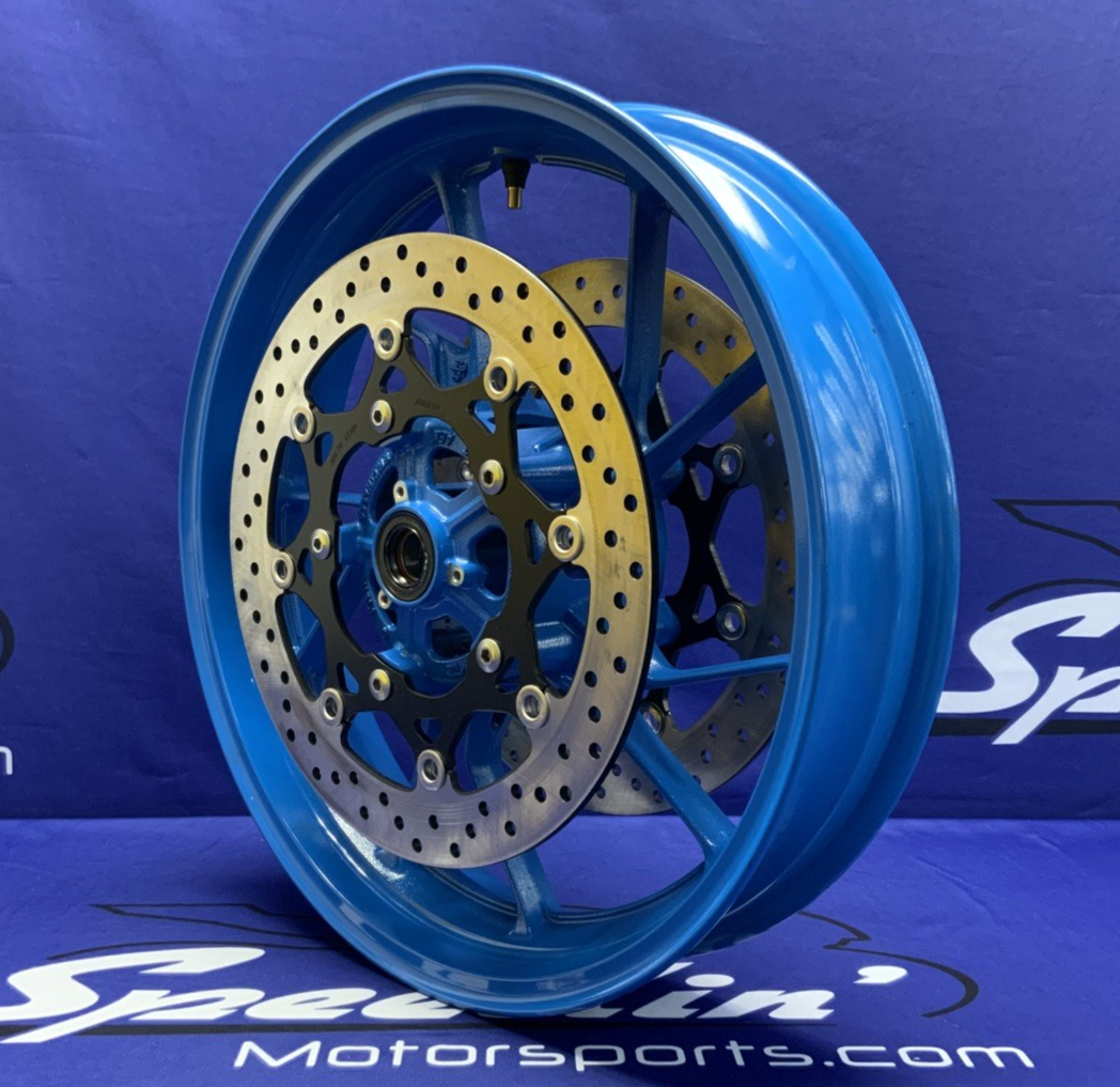 Suzuki Front Wheel W/ Rotors (Blue) GSX-8R 2024-2026 OEM 54111-25L00-QZB