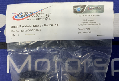 GB Racing 8mm Paddock Stand / Bobbin Kit S1000RR/M1000RR BA12-8-GBR-SET
