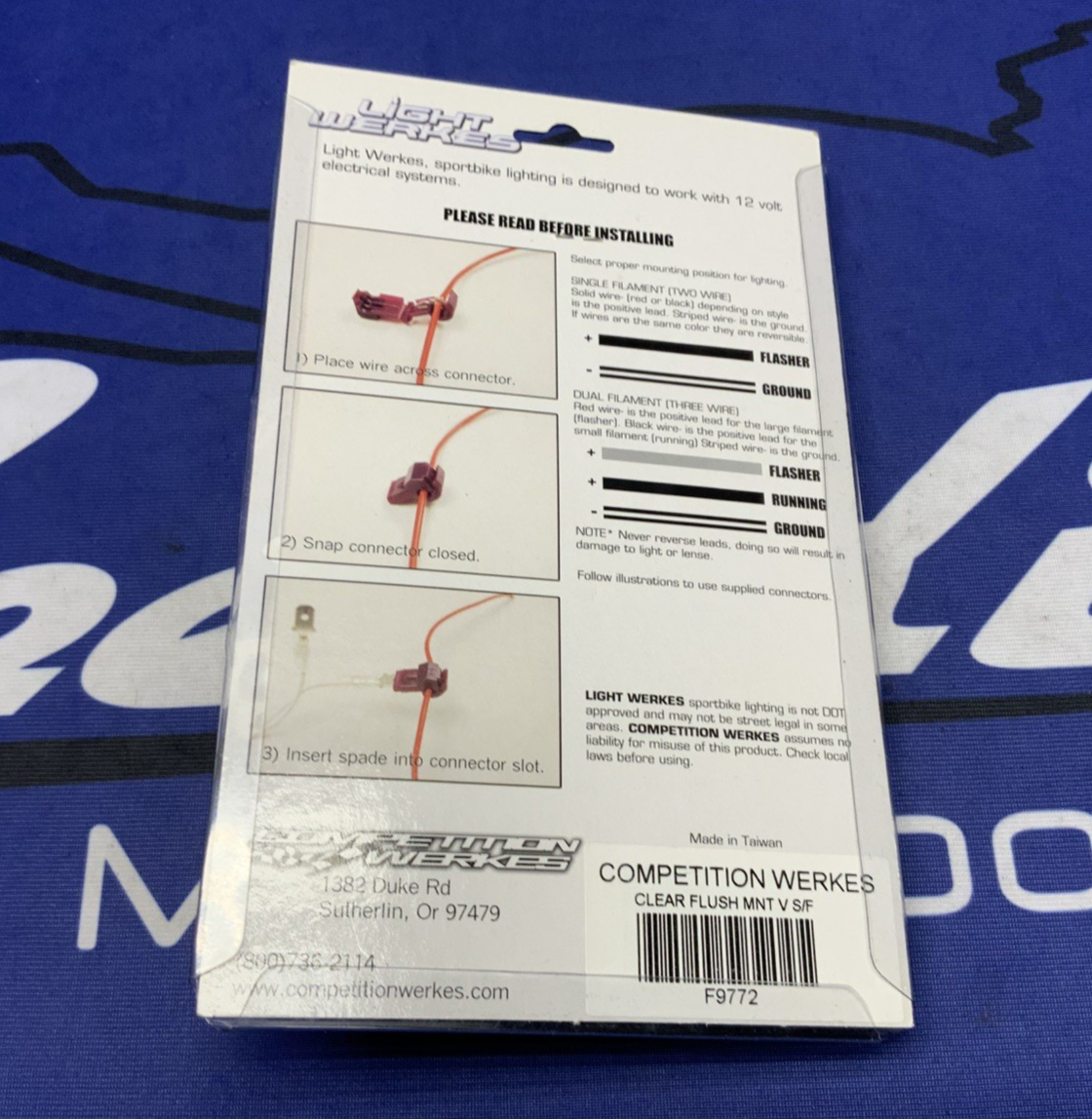 Light Werkes Sportbike Lighting Turn Signal Set F9772