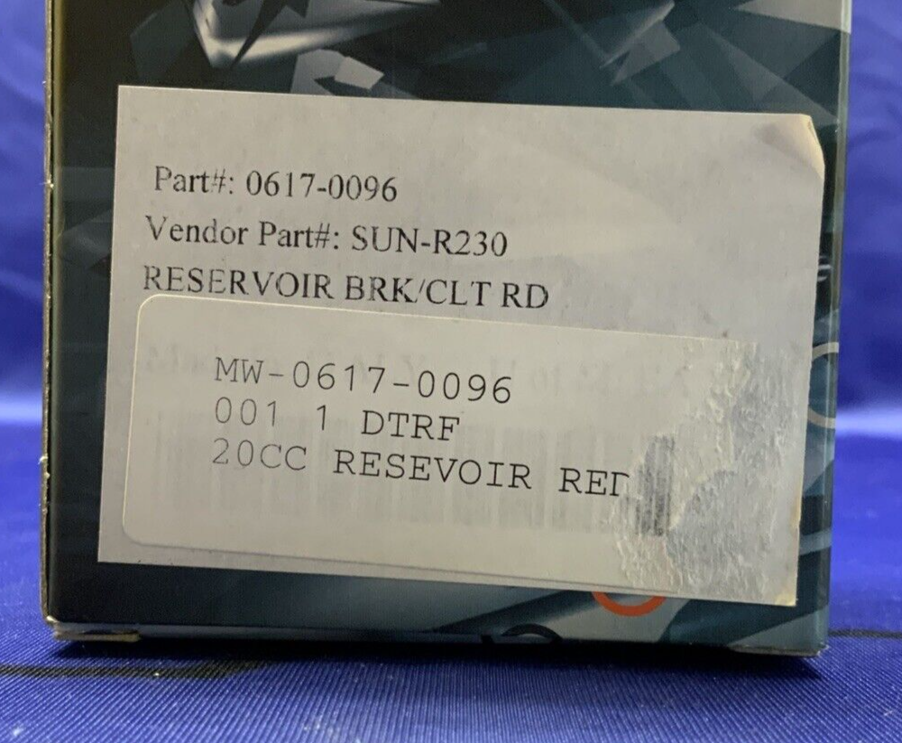 STM Brake Reservoir (Red) 20cc Capacity SUN-N230