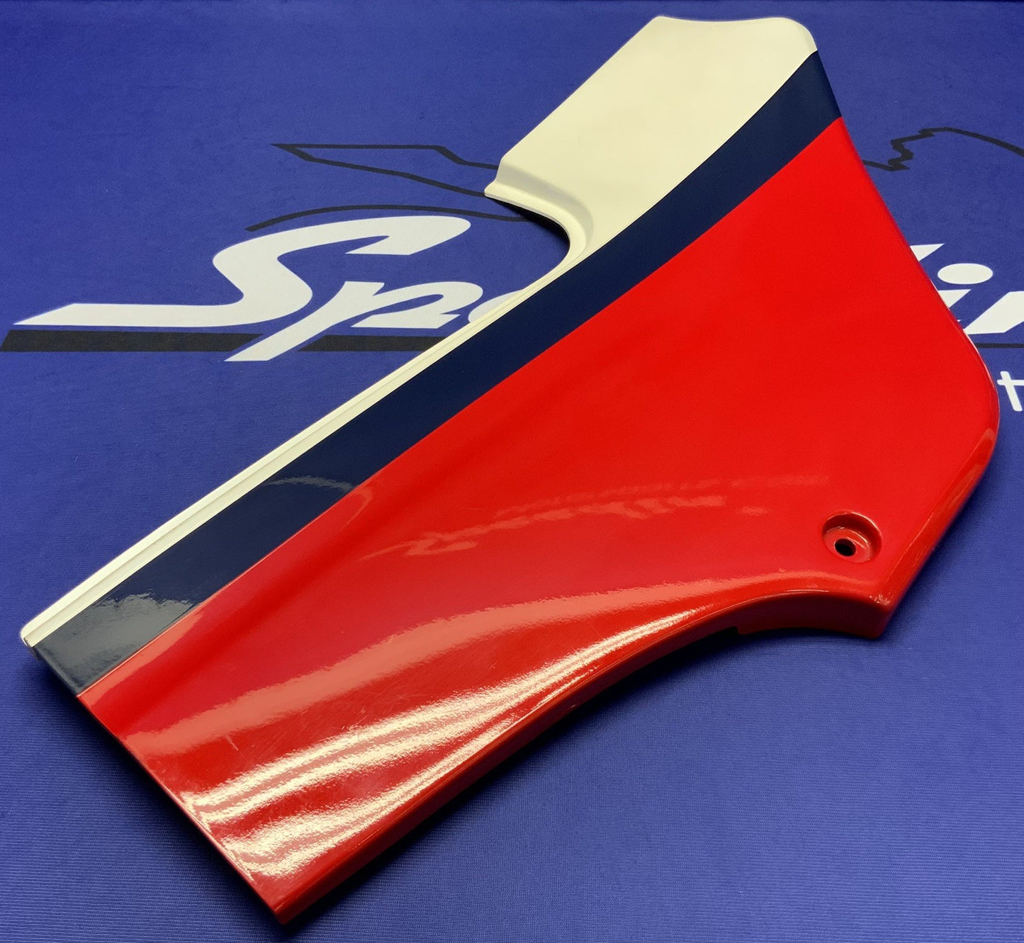 Kawasaki Right Side Cover (Red, White & Blue) Ninja 600 85-86 OEM 36002-5196-P9