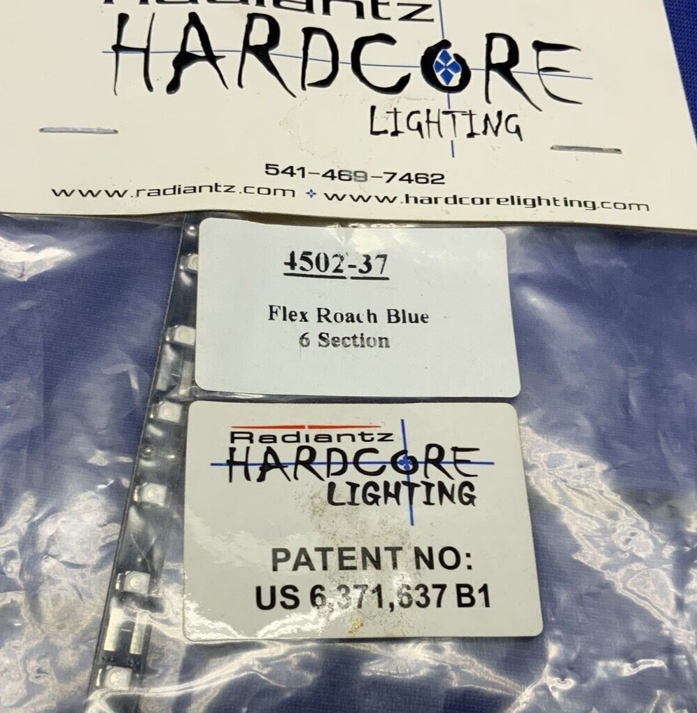 Radiantz Hardcore Lighting 9" Flex Roach Blue 6 Section 4502-37