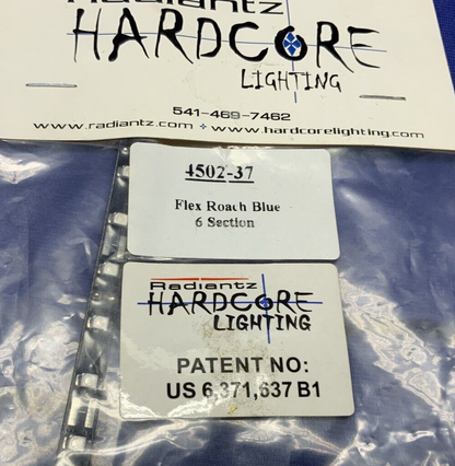 Radiantz Hardcore Lighting 9" Flex Roach Blue 6 Section 4502-37