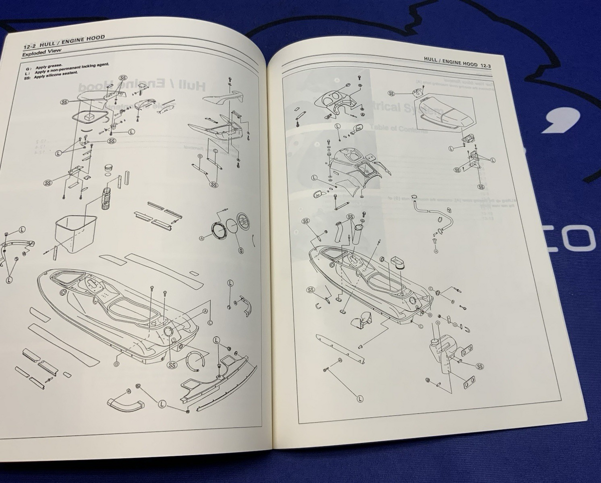 Kawasaki Jet Ski STS Service Manual 1995 OEM 99924-1173-51