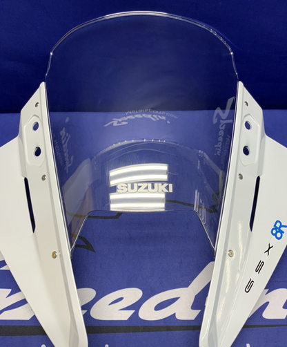 Suzuki Front Cowling W/ Windscreen (Pearl) GSX-8R 24-26 OEM 94410-25L01-QU2-1