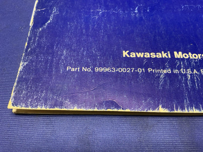 Kawasaki KZ400-H1 Service Manual 1979 OEM 99963-0027-01