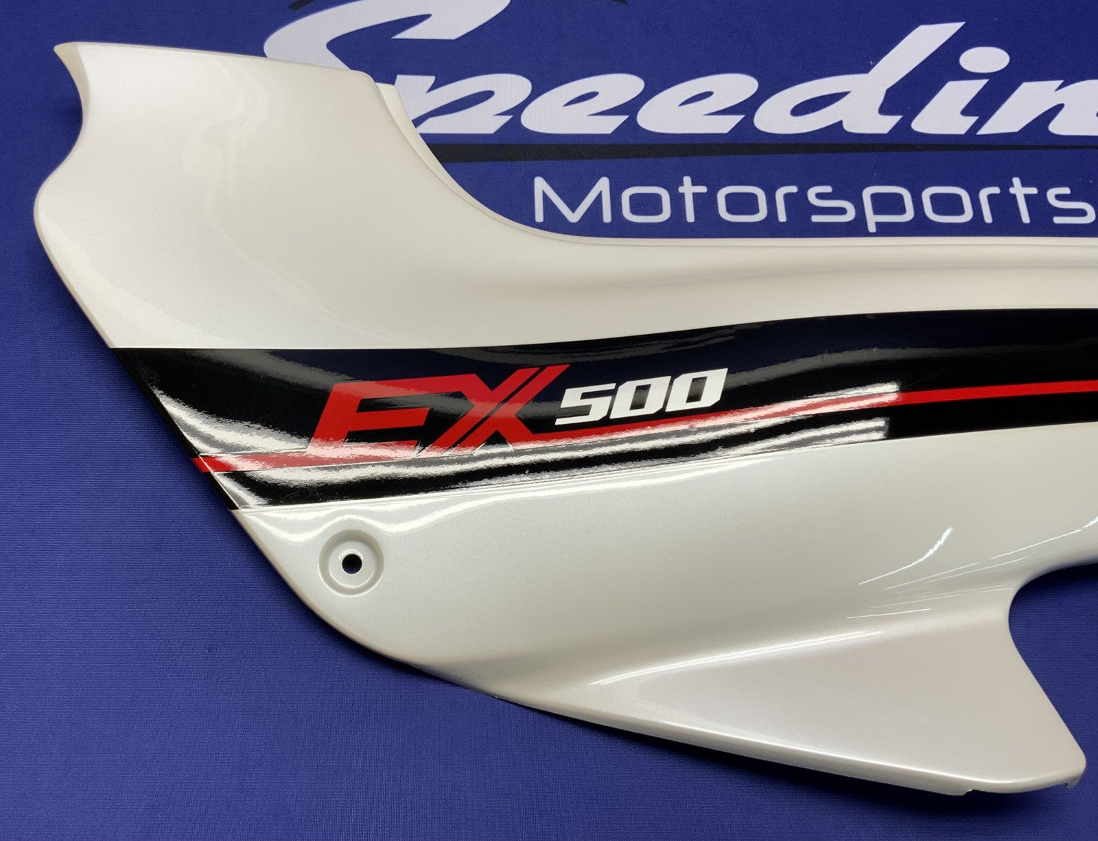 Kawasaki Left Side Cover (White) EX500 1988 OEM 36002-5445-R1