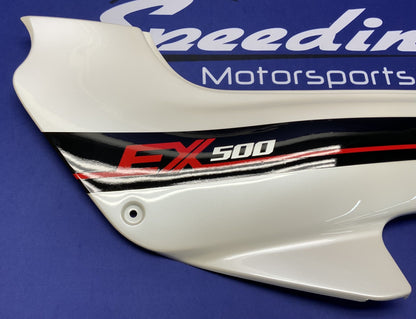 Kawasaki Left Side Cover (White) EX500 1988 OEM 36002-5445-R1