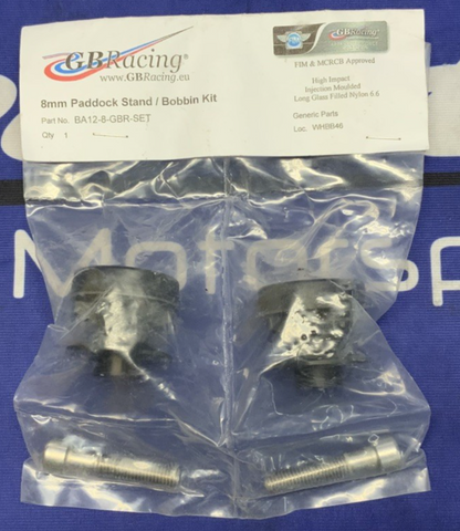 GB Racing 8mm Paddock Stand / Bobbin Kit S1000RR/M1000RR BA12-8-GBR-SET
