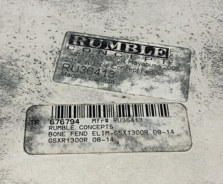 Rumble Concept Fender Eliminator Hayabusa 2008-2013 RU36413
