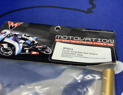 Motovation Axle Sliders (Standard Style) Scrambler 2015-2018 RFSD14