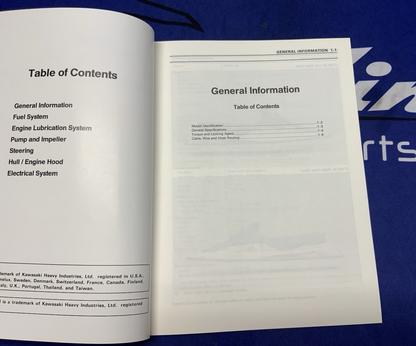 Kawasaki Jet Ski STS Service Manual 1995 OEM 99924-1173-51