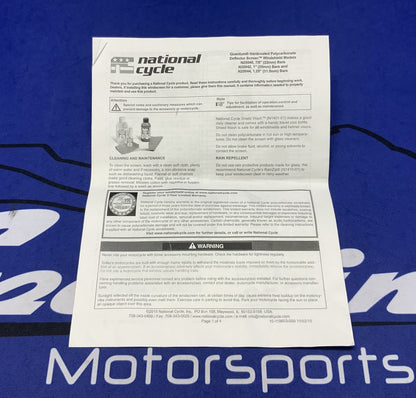 National Cycle Universal Deflector Screen (Clear) N25040