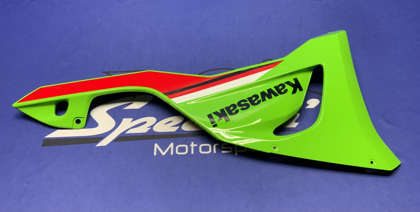 Kawasaki Left Lower Fairing (Green) ZX-6R 2019-2026 OEM 55028-0850-777