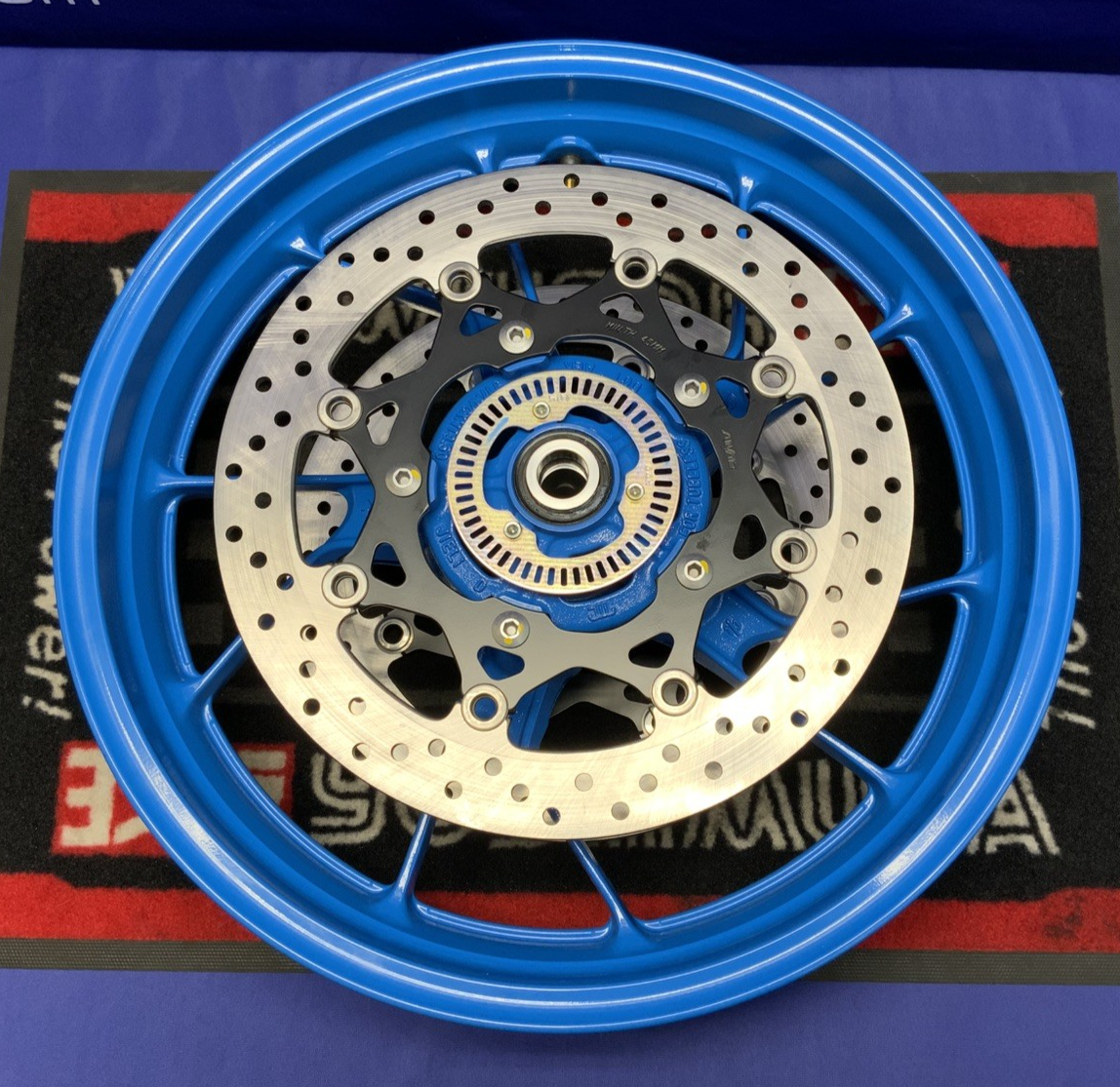 Suzuki Front Wheel W/ Rotors (Blue) GSX-8R 2024-2026 OEM 54111-25L00-QZB-2