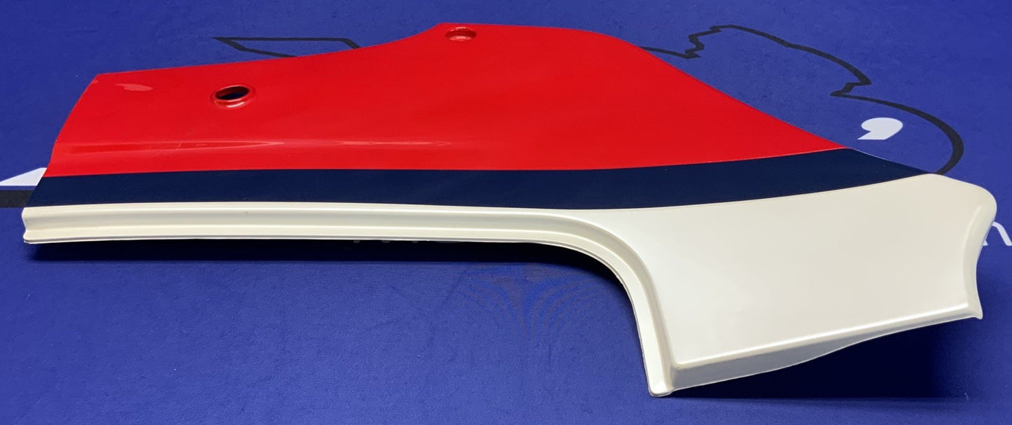 Kawasaki Left Side Cover (Red, White & Blue) Ninja 600 85-86 OEM 36002-5195-P9-1
