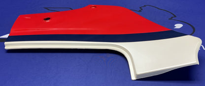 Kawasaki Left Side Cover (Red, White & Blue) Ninja 600 85-86 OEM 36002-5195-P9-1
