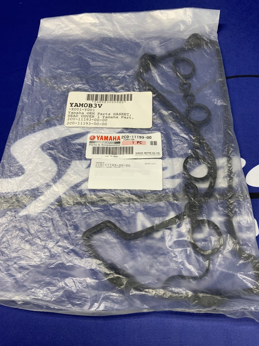 Yamaha Cylinder Head Valve Cover Gasket YZF-R6 2023-2026 OEM 2C0-11193-00
