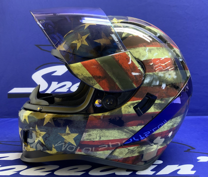 Icon Airfron Old Glory Red/White/Blue Helmet LG 010-14785