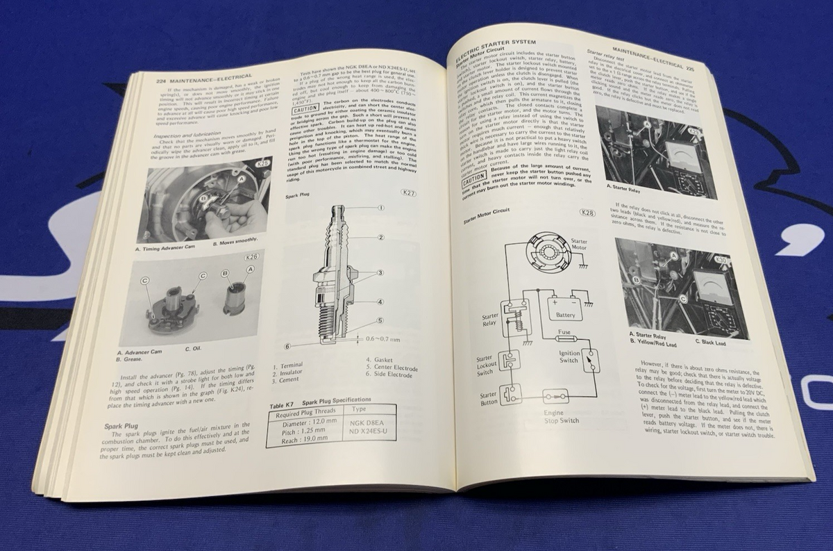Kawasaki KZ400/500/550 Service Manual 1979-1980 OEM 99924-1018-02