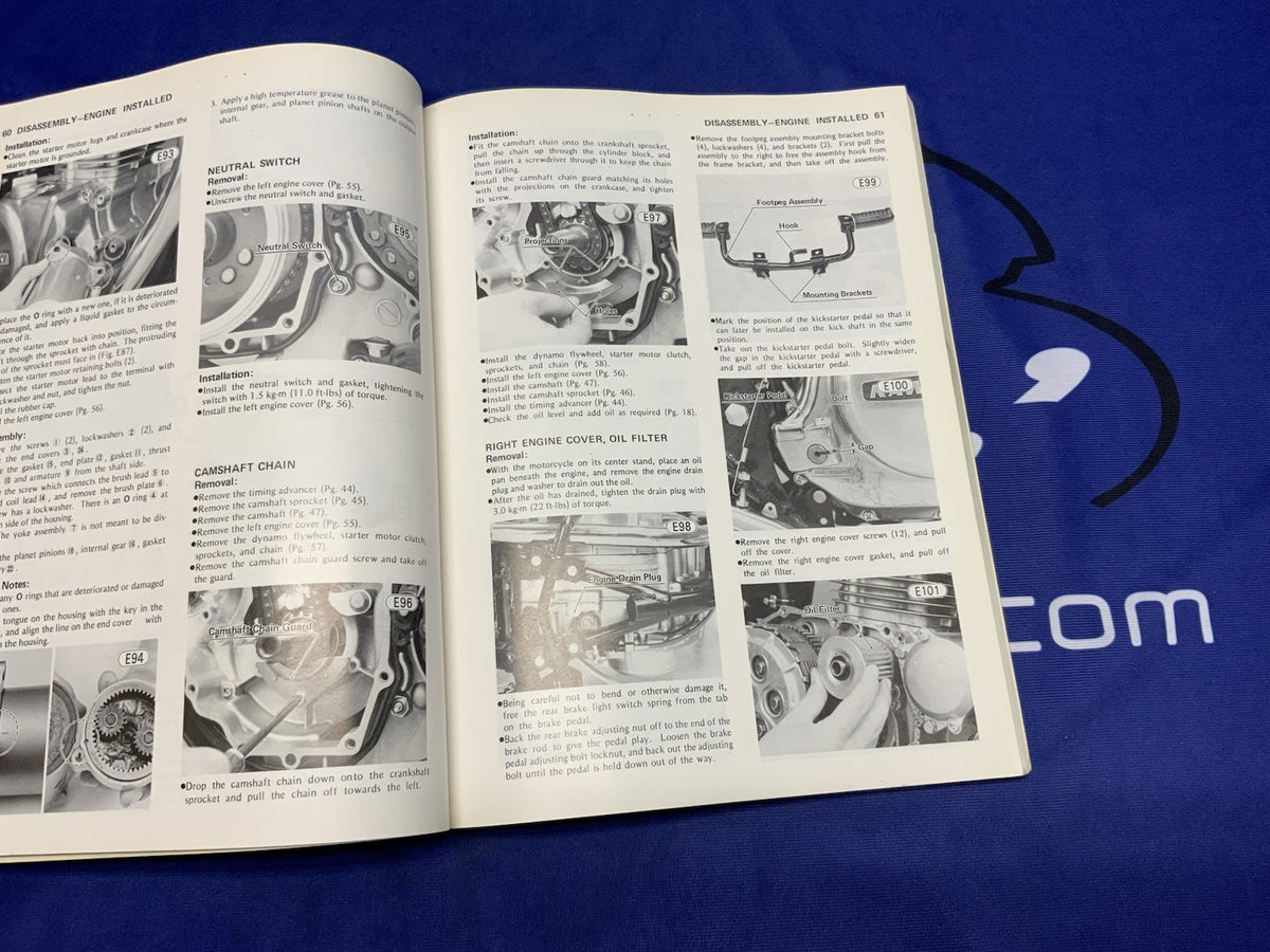 Kawasaki KZ200 Service Manual 1977-1981 OEM 99931-541-03