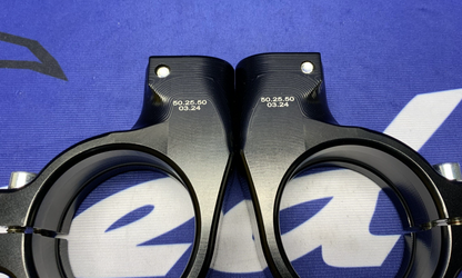 Spider Billet Clip-Ons 25 Offset 50mm 50.25.50-1