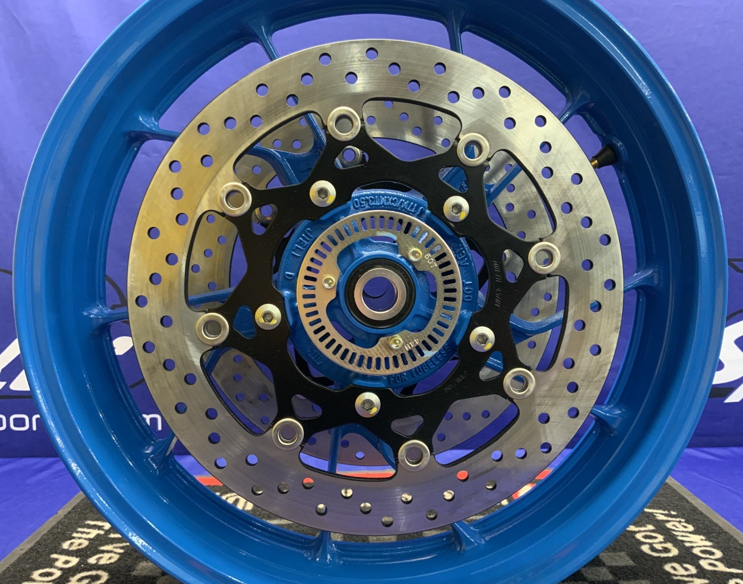 Suzuki Front Wheel W/ Rotors (Blue) GSX-8R 2024-2026 OEM 54111-25L00-QZB-1