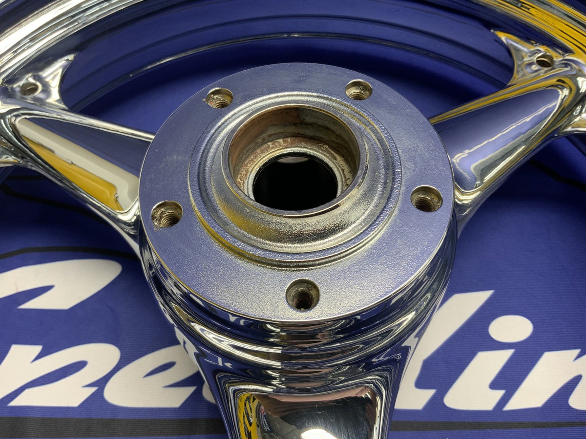 Kawasaki Front & Rear Wheel (Chrome) ZX-6R/636 2003-2004 OEM 41073-0112-R2