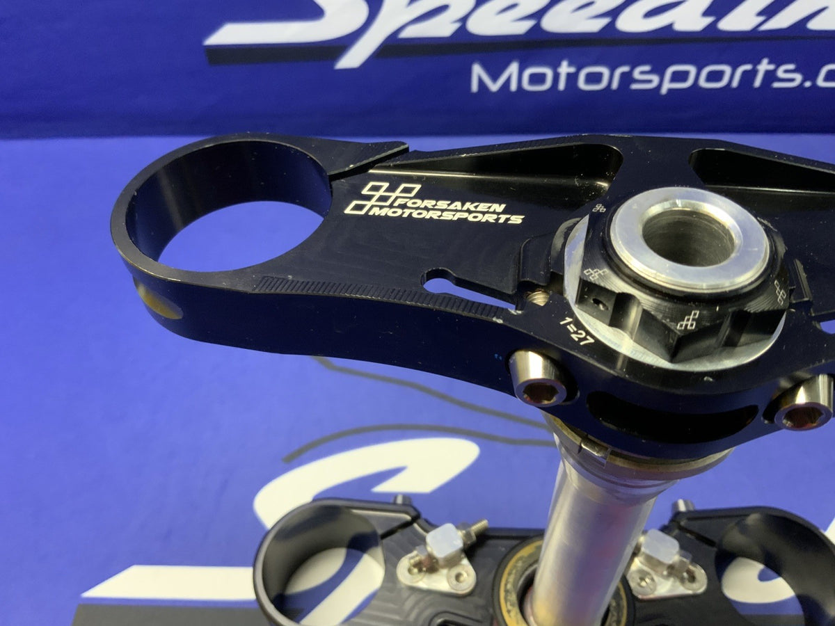 Forsaken Motorsports Triple Clamps Ohlins Aprilia RSV4 2015-2020 RSV415TCBK