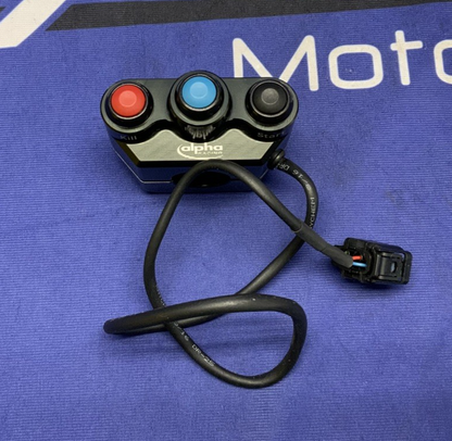 Alpha Racing Switch Unit Right 3 Buttons S1000RR 2019-2026 6131A191B00