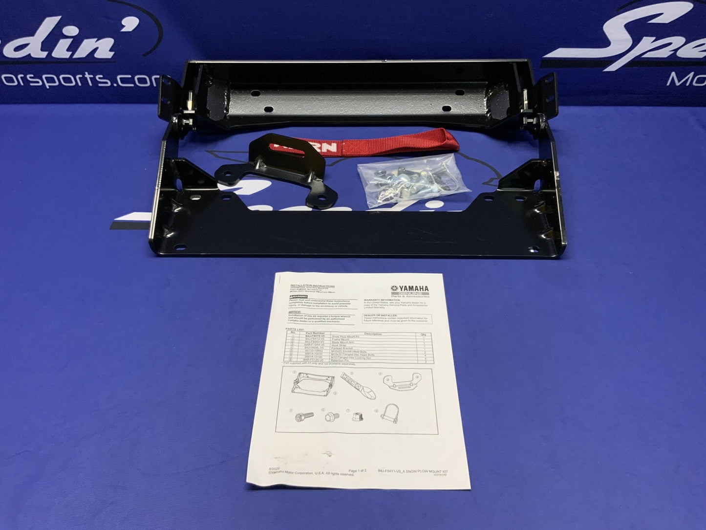 WARN Snow Plow Mount Yamaha Wolverine RMAX4 1000 XT-R 21-25 OEM B4J-F84Y0-V0-00
