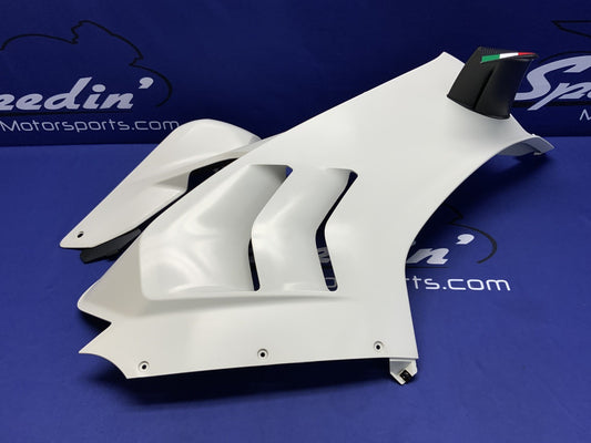 Ducati Upper Right Fairing (White) RACE Panigale V4 2022-2024 OEM 48030491A