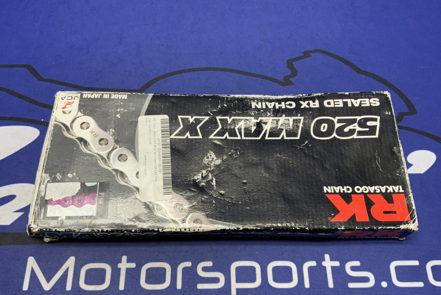 RK Takasago Chain 520 MAX-X Sealed X-Ring Chain Pink 120 Links 520MAXX-120-PP