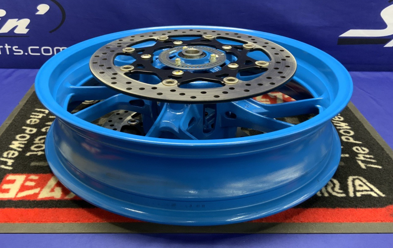 Suzuki Front Wheel W/ Rotors (Blue) GSX-8R 2024-2026 OEM 54111-25L00-QZB-2