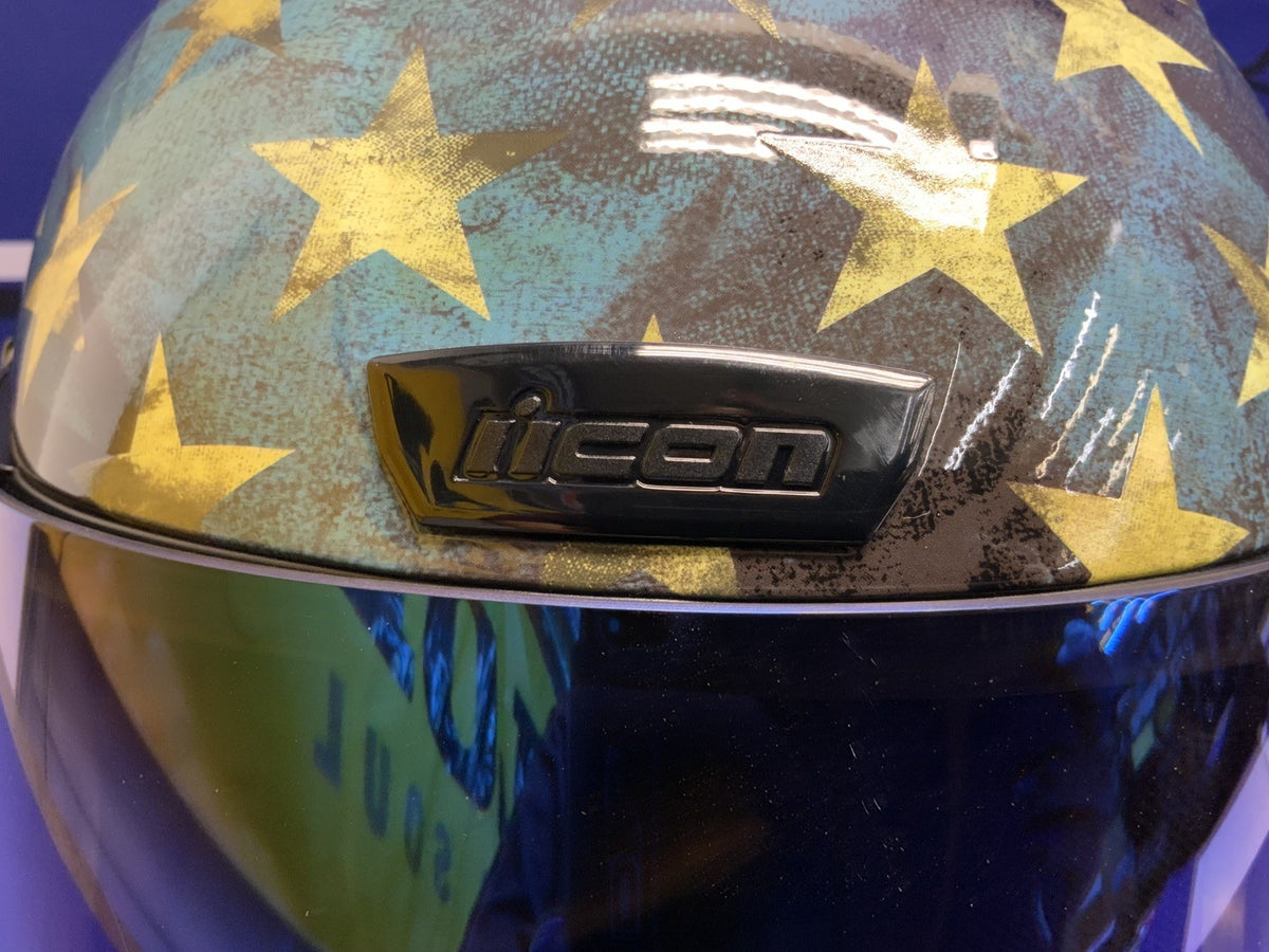 Icon Airfron Old Glory Red/White/Blue Helmet LG 010-14785
