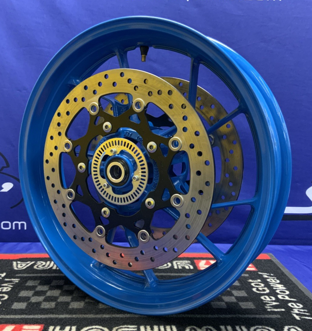 Suzuki Front Wheel W/ Rotors (Blue) GSX-8R 2024-2026 OEM 54111-25L00-QZB-2